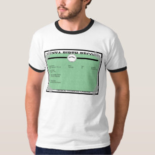 T-shirt acte de naissance d'obama