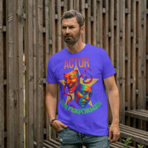 T-shirt Acteur - Le Performer Hommes Foncé