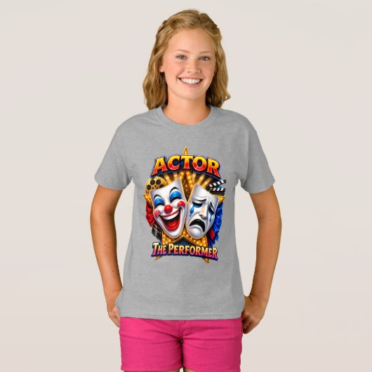 T-shirt Acteur - Le Tee de la Jeune Performeuse (Devant entier)