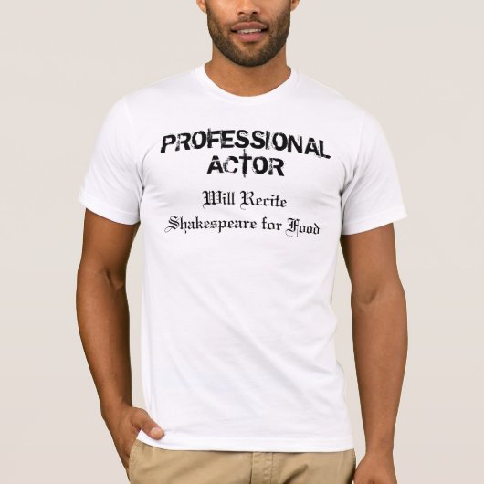 T-shirt Acteur professionnel (Devant)