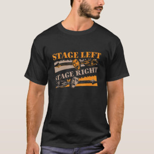 T-shirt Acteur théâtre scène gauche scène droite