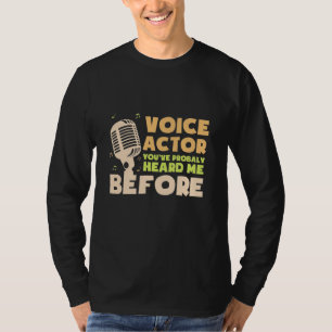 T-shirt Acteur vocal