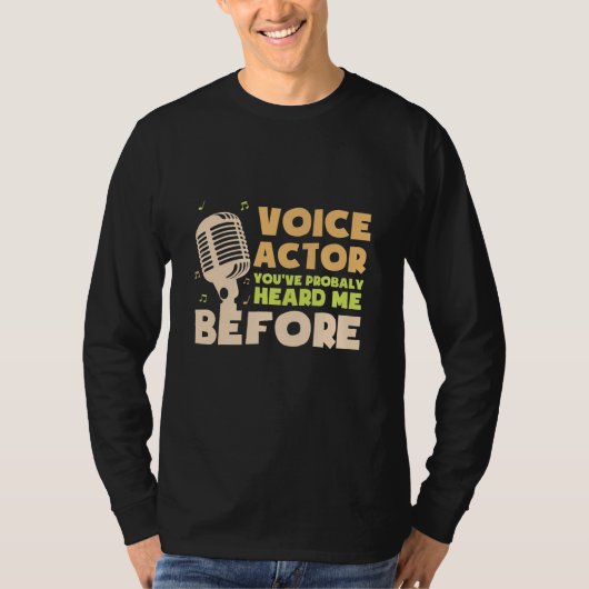 T-shirt Acteur vocal (Devant)