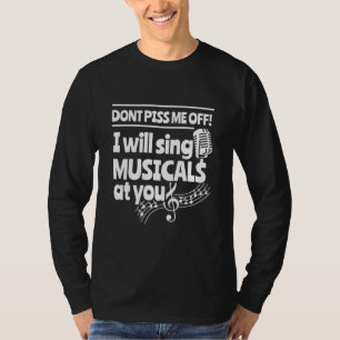 T-shirt Acteur Vous Chantera Des Comédies Musicales