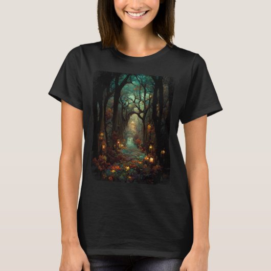 T-shirt actif de la forêt hantée (Devant)