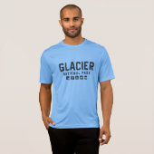 T-shirt actif national de parc de glacier (Devant entier)