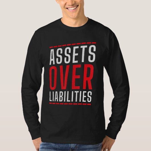 T-shirt Actif supérieur au passif Comptable Comptabilité (Devant)