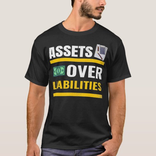 T-shirt Actifs sur passif Comptable Saison fiscale de l'AC (Devant)