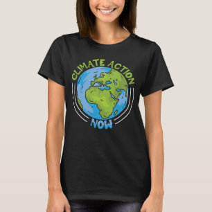 T-shirt Action climatique maintenant Protection de l'envir