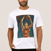 T-shirt Action de basket vintage (Devant)