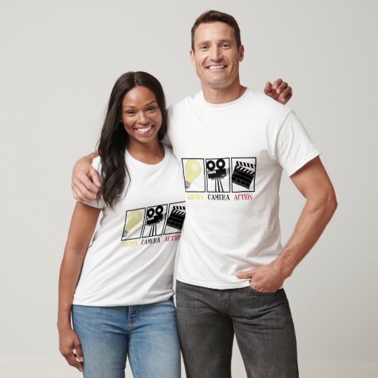 T-shirt Action de caméra lumineuse (Unisexe)