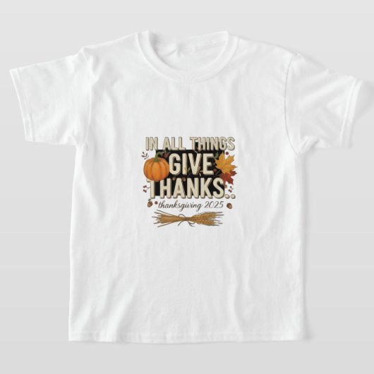 T-shirt Action de grâce (Poser)