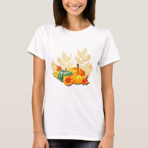 T-shirt Action de grâce Automne Feuille d'érable et Tourne
