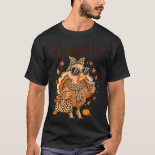 T-shirt Action de grâce Bougie Dinde Drôle Boujee Femmes F