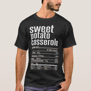 T-shirt Action de grâce Noël Patate douce Cerole Nutrition