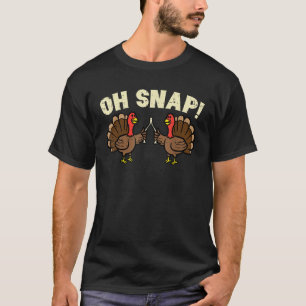 T-shirt Action de grâce Oh Snap Dinde Charnière Drôle Homm
