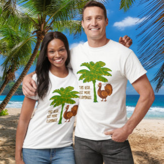 T-shirt Action de grâce tropicale Mangez plus de flamants