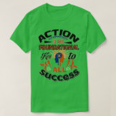 T-shirt action foundational key to all success (Design devant)