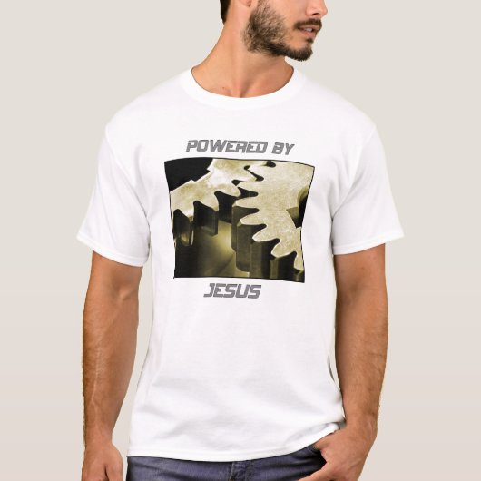 T-shirt Actionné par Jésus (Devant)