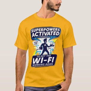 T-shirt activé par les superpuissances Wi-Fi