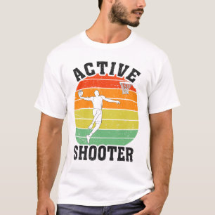 T-shirt Active Shooter Lecteur Retro Sket Lover Vint