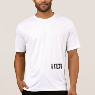 T-shirt Activewear Sport Votre Texte Mens Double Côté