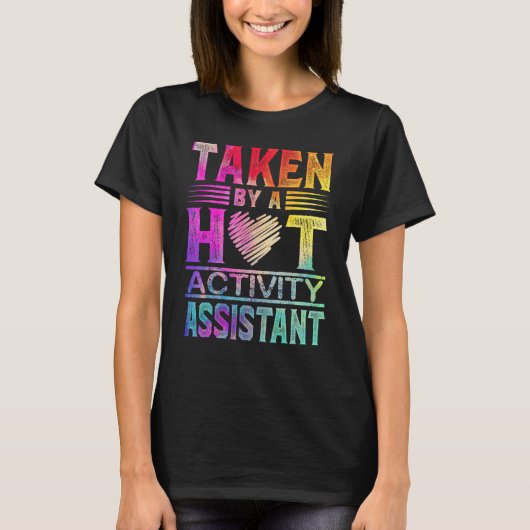 T-shirt Activité Épouse de mari de l'assistante Bf Gf Boyf (Devant)