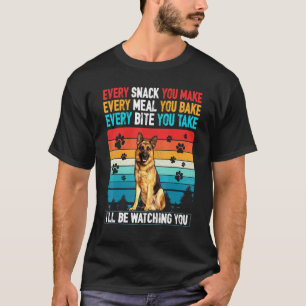 T-shirt Activités de berger allemand correspondant au chie