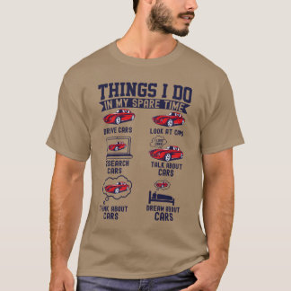 T-shirt Activités de loisirs pour passionnés de voitures d
