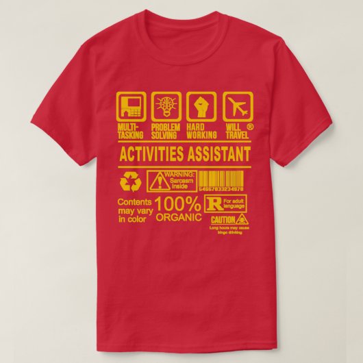 T-SHIRT ACTIVITÉS L'ADJOINT VOYAGERA (Design devant)