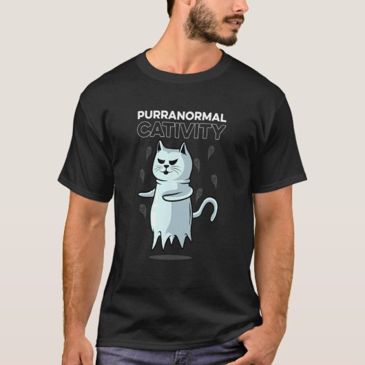 T-shirt Activités paranormales de chat Chat (Devant)