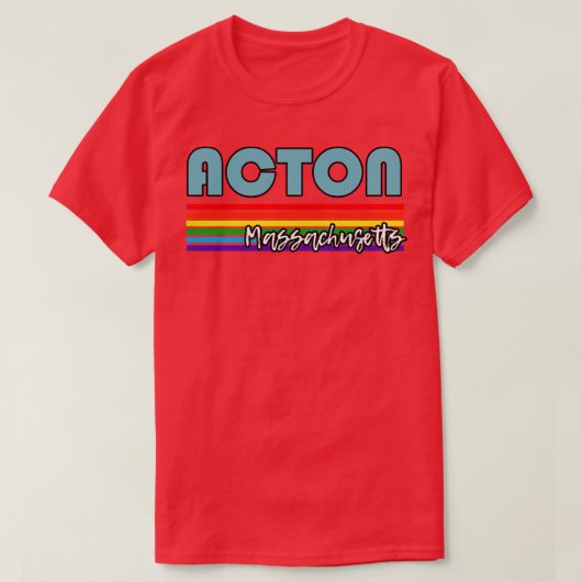 T-shirt Acton Massachusetts Pride Acton LGBT Don LGBTQ S (Design devant)