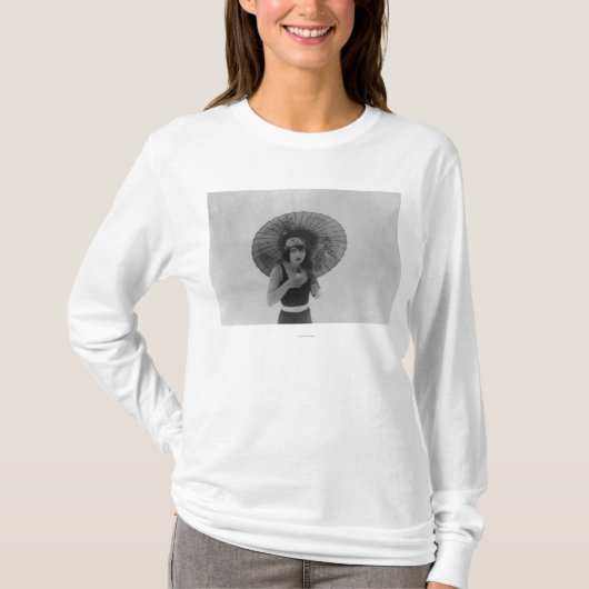 T-shirt Actrice Betty Compson mangeant la crème glacée (Devant)
