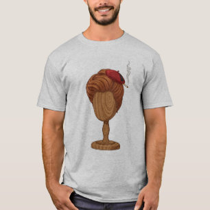 T-shirt actrice de la perruque française amère