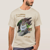 T-shirt Acts Of Kindness Inspirational Quote Chipmunk (Devant)