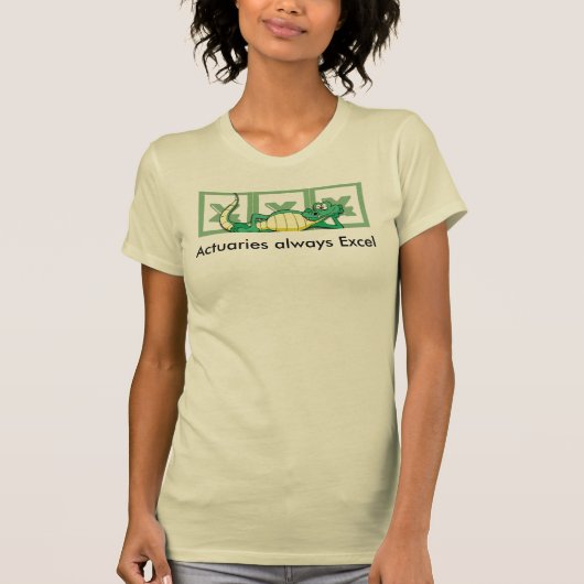 T-shirt Actuaires toujours Excel (Devant)