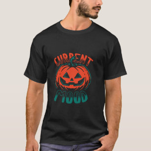 T-shirt Actuel humeur Citrouille Halloween Costume drôle G