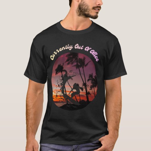T-shirt Actuellement absent du bureau (Devant)