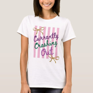 T-shirt Actuellement Chemise Crashing Out, Nœud Coquette