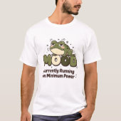 T-shirt Actuellement en cours d'exécution sur la Frog Tee (Devant)