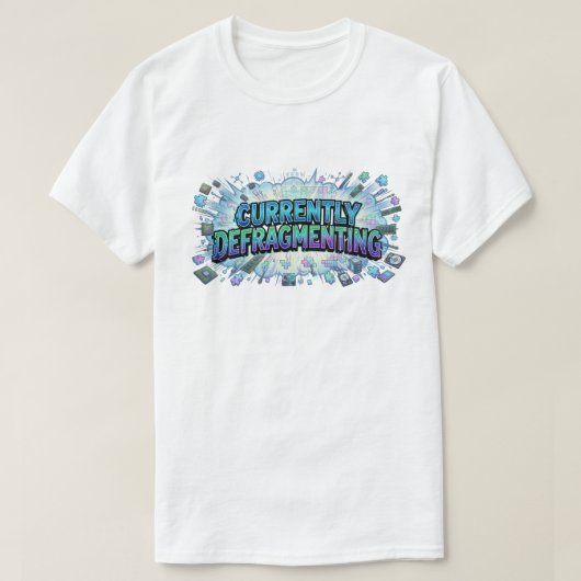 T-shirt Actuellement en Défragmentation Bande Dessinée de (Design devant)