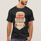 T-shirt Acupuncture Acupuncturist I Solve Problems Needle  (Devant)
