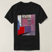 T-shirt Ad Reinhardt AI Red Purple City Day Art Abstrait G (Design devant)