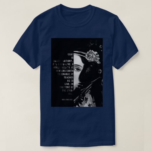 T-shirt Ada Lovelace Imagination (Design devant)