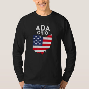 T-shirt Ada Ohio USA State America Travel Ohioan