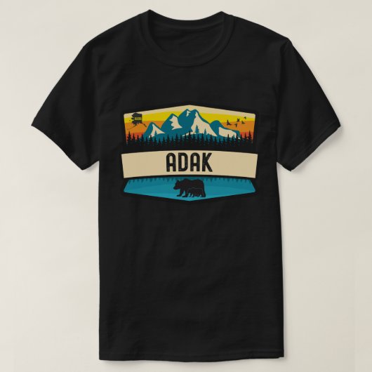 T-shirt Adak, Alaska (Design devant)