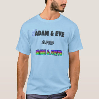 T-shirt Adam et Ève et Adam et Steve