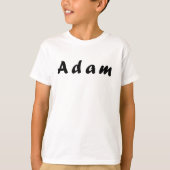 T-shirt Adam nom, pour Adam (Devant)