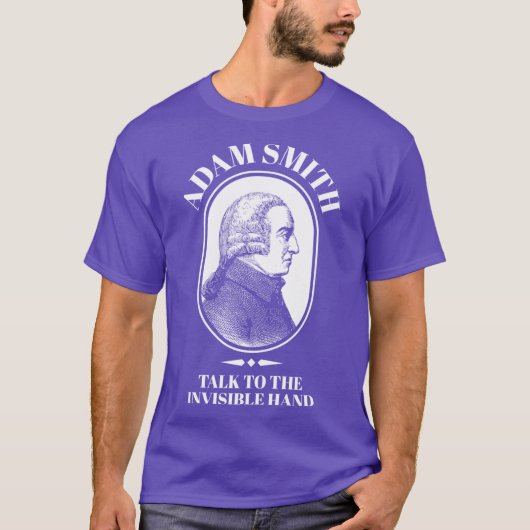 T-shirt Adam Smith Drôle Professeur d'économie Main invisi (Devant)