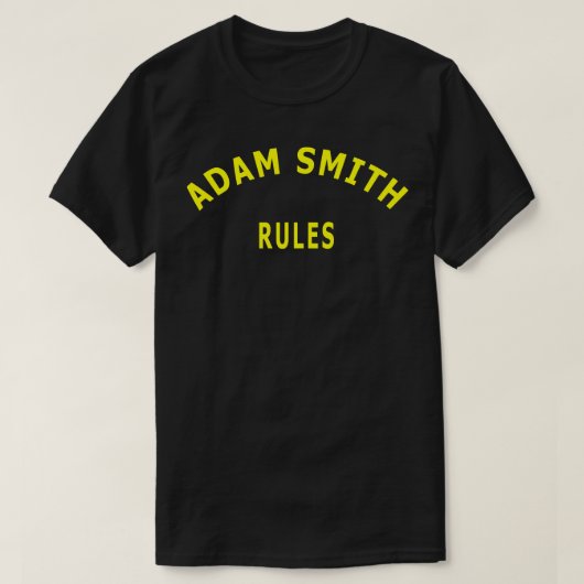 T-shirt Adam Smith Rules (Design devant)
